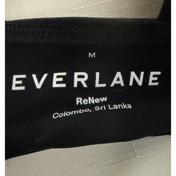 Womens M Everlane Renew Black Triangle Bikini Top With Adjustable Back Tie NWOT - Picture 6 of 6